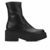 Women's Soda Inaki Platform Wedge Boots Black