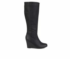 Women's Journee Collection Langly Knee High Boots Black