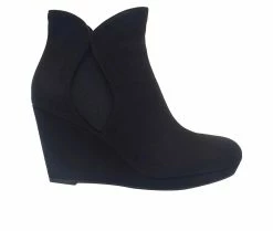 Women's Impo Tadich Wedge Booties Black