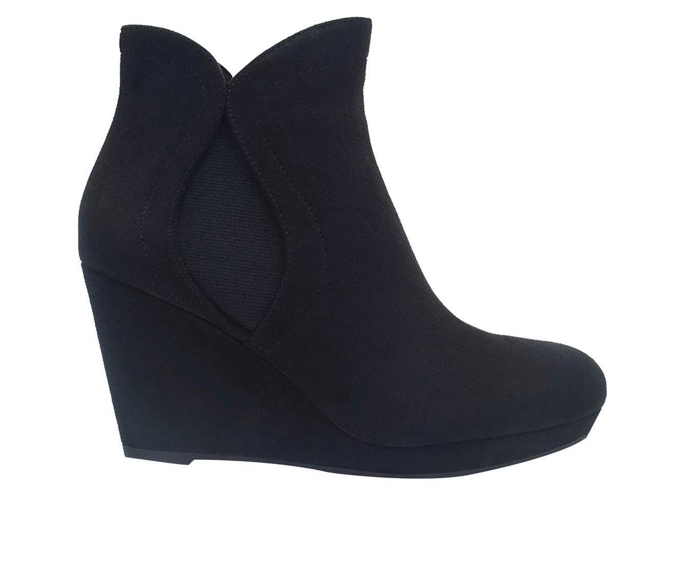 Women's Impo Tadich Wedge Booties Black 4 Women's Impo Tadich Wedge Booties Black - Image 2