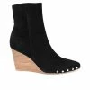 Women's Journee Signature Reeya Wedge Booties Black