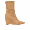 Women's New York And Company Odette Wedge Booties Nude -Journee Shop 1 1068