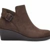Women's Aerosoles Bradley Wedge Booties Brown PU Suede
