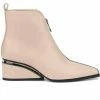 Women's Torgeis Marion Wedge Booties Beige -Journee Shop 1 1090