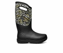 Women's Bogs Footwear Neo Classic Exotic Waterproof Boots Black Multi