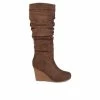 Women's Journee Collection Haze Wide Calf Knee High Boots Brown -Journee Shop 1 1100