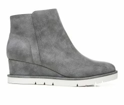 Women's LifeStride Swift Wedge Booties Charcoal