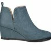 Women's Journee Collection Mylee Wedge Booties Blue 1 Women's Journee Collection Mylee Wedge Booties Blue -Journee Shop 1 1176