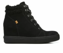 Journee Shop 4 Women's Dr. Scholls Madison Hike Wedge Combat Boots Black