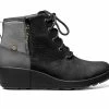 Women's Bogs Footwear Vista Rugged Lace-Up Rain Booties Black