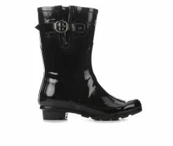 Women's London Fog Tally Rain Boots Black