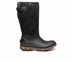 Women's Bogs Footwear Whiteout Adjustable Calf Tonal Waterproof Boots Black