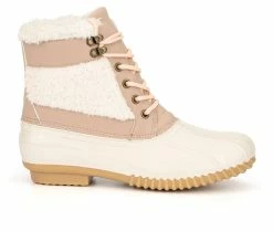 Women's Olivia Miller Jasmine Duck Boots Natural