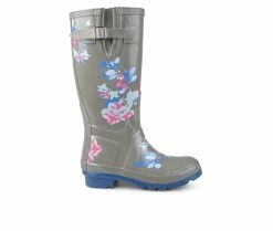 Women's Journee Collection Mist Rain Boots Grey
