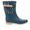 Women's Western Chief Party Dot Mid Boot Rain Boots Navy -Journee Shop 1 242