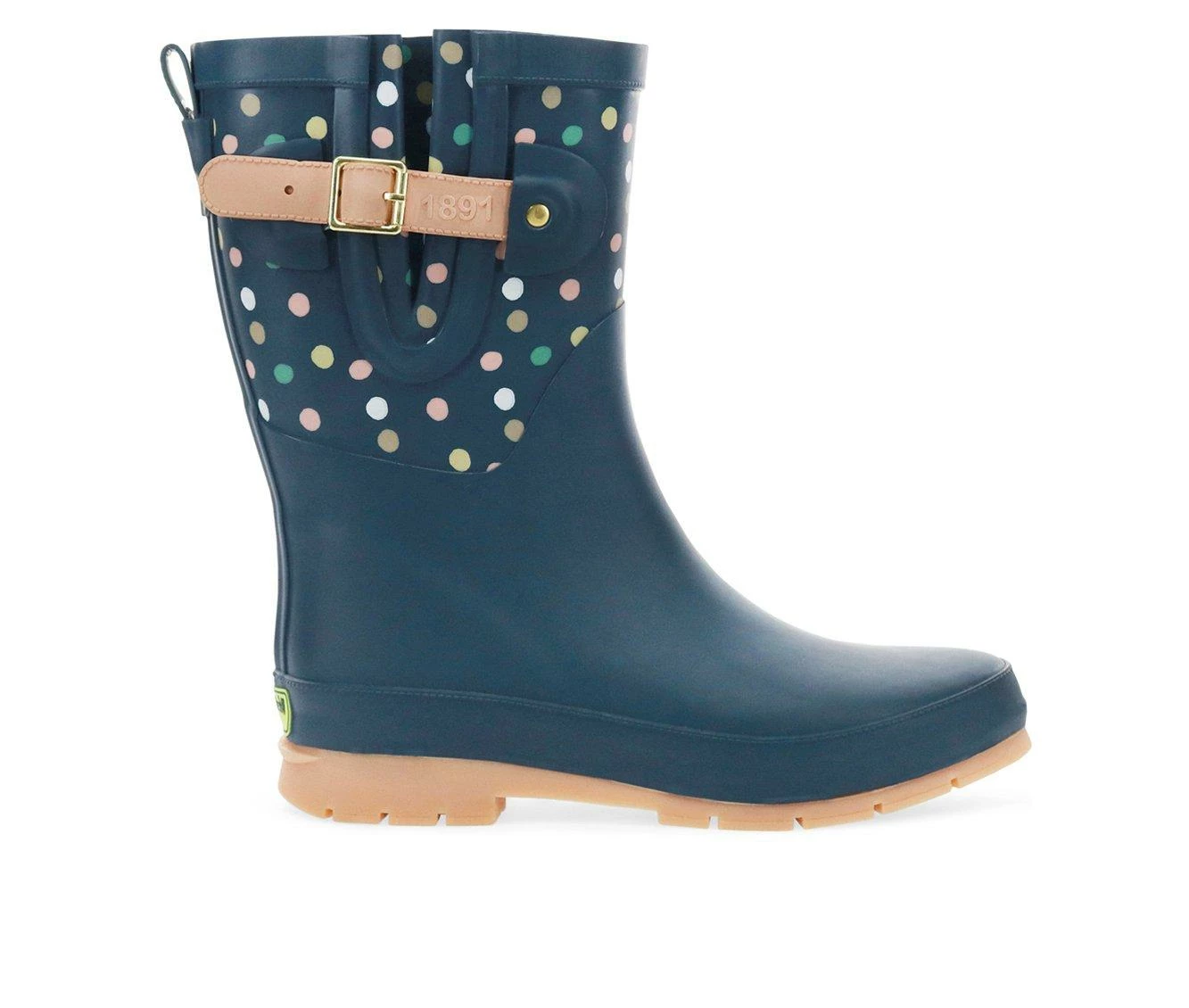 Women's Western Chief Party Dot Mid Boot Rain Boots Navy 3 Women's Western Chief Party Dot Mid Boot Rain Boots Navy