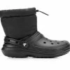 Adults' Crocs Classic Lined Puff Boots Black