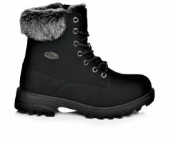 Women's Lugz Empire Hi Fur Boots Black/Charcoal