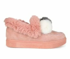 Women's Journee Collection Sunset Winter Moccasins Blush