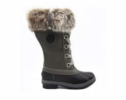 Women's London Fog Melton Duck Boots Black Grey 9 Women's London Fog Melton Duck Boots Black Grey -Journee Shop 1 329