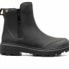 Women's Bogs Footwear Holly Zip Leather Winter Boots Black