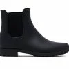 Women's Chelsea Crew Rainy Waterproof Rain Boots Black -Journee Shop 1 36
