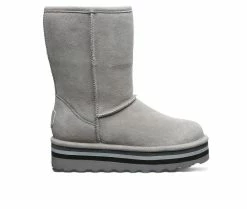 Women's Bearpaw Retro Elle Platform Winter Boots Gray -Journee Shop 1 361