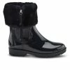 Women's SPRING STEP Wellies Rain Boots Black