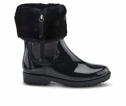 Women's SPRING STEP Wellies Rain Boots Black