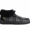Women's Lamo Footwear Cassidy Casual Winter Shoes Charcoal Plaid