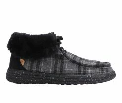 Women's Lamo Footwear Cassidy Casual Winter Shoes Charcoal Plaid