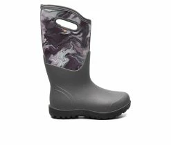 Women's Bogs Footwear Neo-Classic Oil Twist Winter Boots Grey Multi