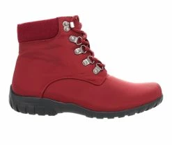 Women's Propet Dani Ankle Lace-Up Booties Bordo