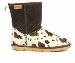 Women's Superlamb Turano 7.5 Inch Winter Boots Chocolate Cow -Journee Shop 1 417