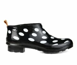 Women's Journee Collection Rainer Rain Booties Black Dot