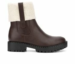 Women's New York And Company Nelli Winter Booties Brown -Journee Shop 1 507