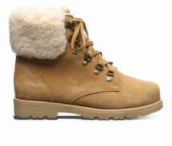 Women's Bearpaw Sam Lace Up Winter Boots Wheat