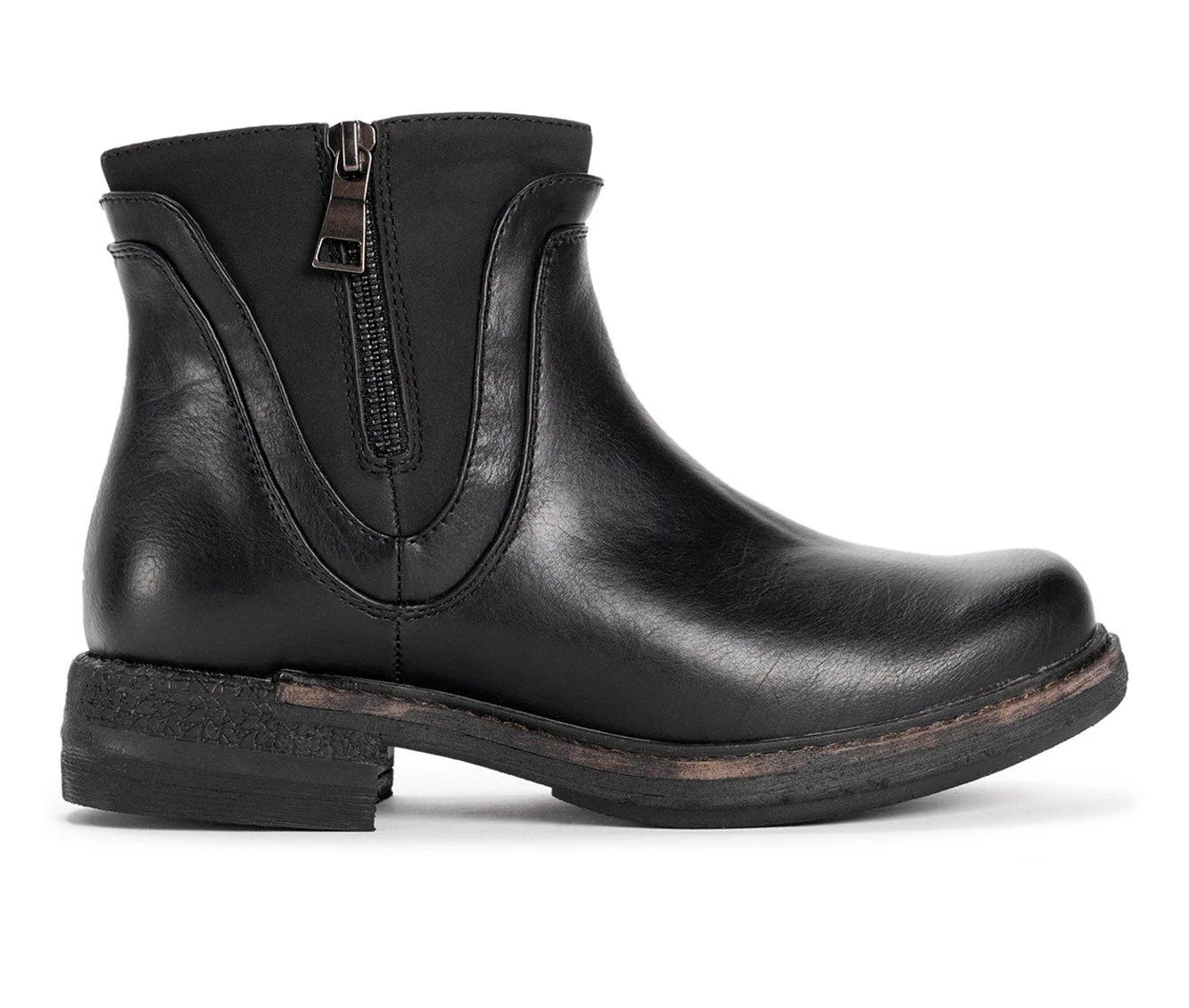 Women's MUK LUKS Spike Chicago Booties Black 4 Women's MUK LUKS Spike Chicago Booties Black - Image 2