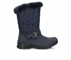 Women's Easy Street Boulder Winter Boots Navy Suede