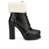 Women's Torgeis Pearl Platform Lace-Up Boots Black