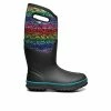 Women's Bogs Footwear "Design A Boot" Rainbow Dots Winter Boots Black Multi -Journee Shop 1 676