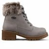 Women's Lugz Flirt Hi Fur Lace-Up Boots Grey/Gum -Journee Shop 1 688