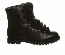 Women's Bearpaw Vanna Lace-Up Winter Boots Black/ Black
