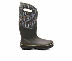 Women's Bogs Footwear Classic Tall Mushroom Winter Boots Dk Green Multi