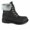 Women's Unionbay Mason Winter Lace-Up Boots Black -Journee Shop 1 822