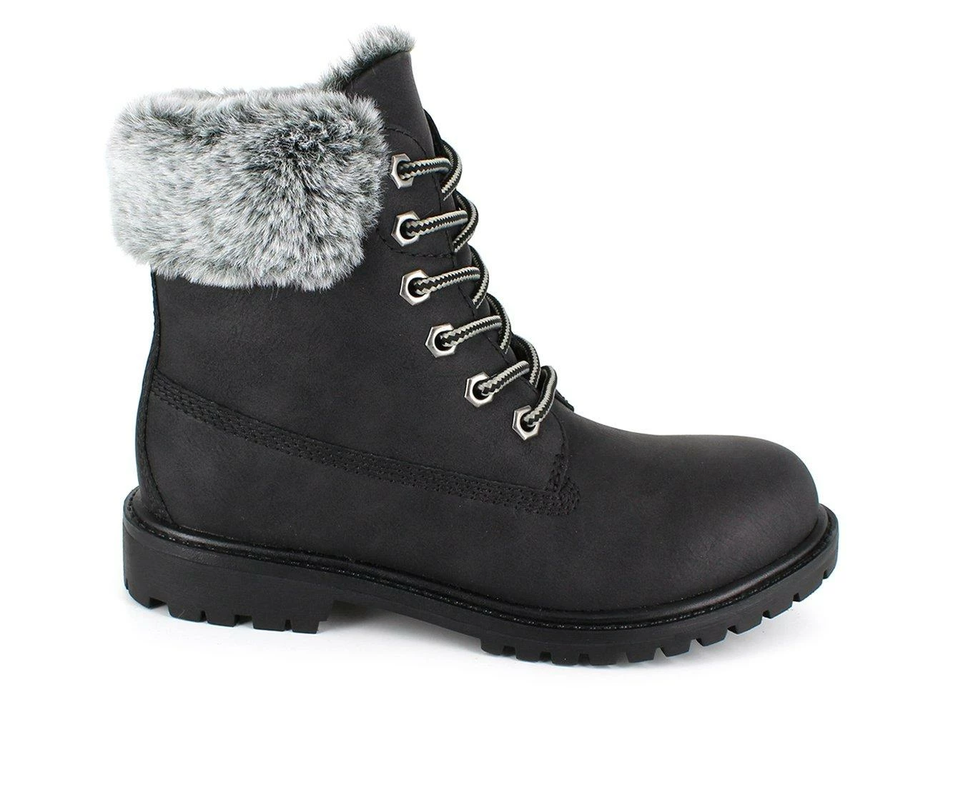 Women's Unionbay Mason Winter Lace-Up Boots Black 4 Women's Unionbay Mason Winter Lace-Up Boots Black - Image 2