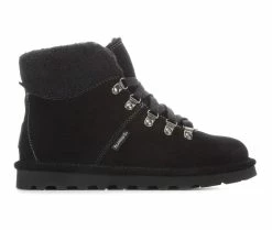 Women's Bearpaw Marta Lace-Up Winter Booties Black II