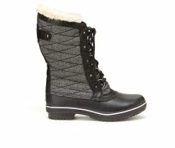 Women's JBU By Jambu Chilly Winter Boots Black/ Grey -Journee Shop 1 851