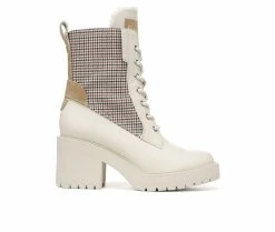 Women's Franco Sarto Dizzy Water Repellent Heeled Booties Chiffon Multi -Journee Shop 1 915