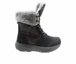Women's Winter Tecs Fleece Lace Winter Boots Black -Journee Shop 1 931